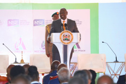 President William Ruto at the NSE launch.